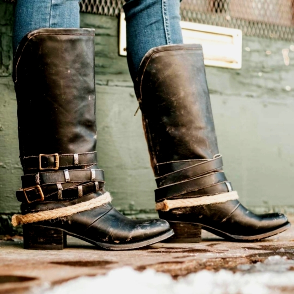 Freebird Drove Rustic Western Heeled Boots